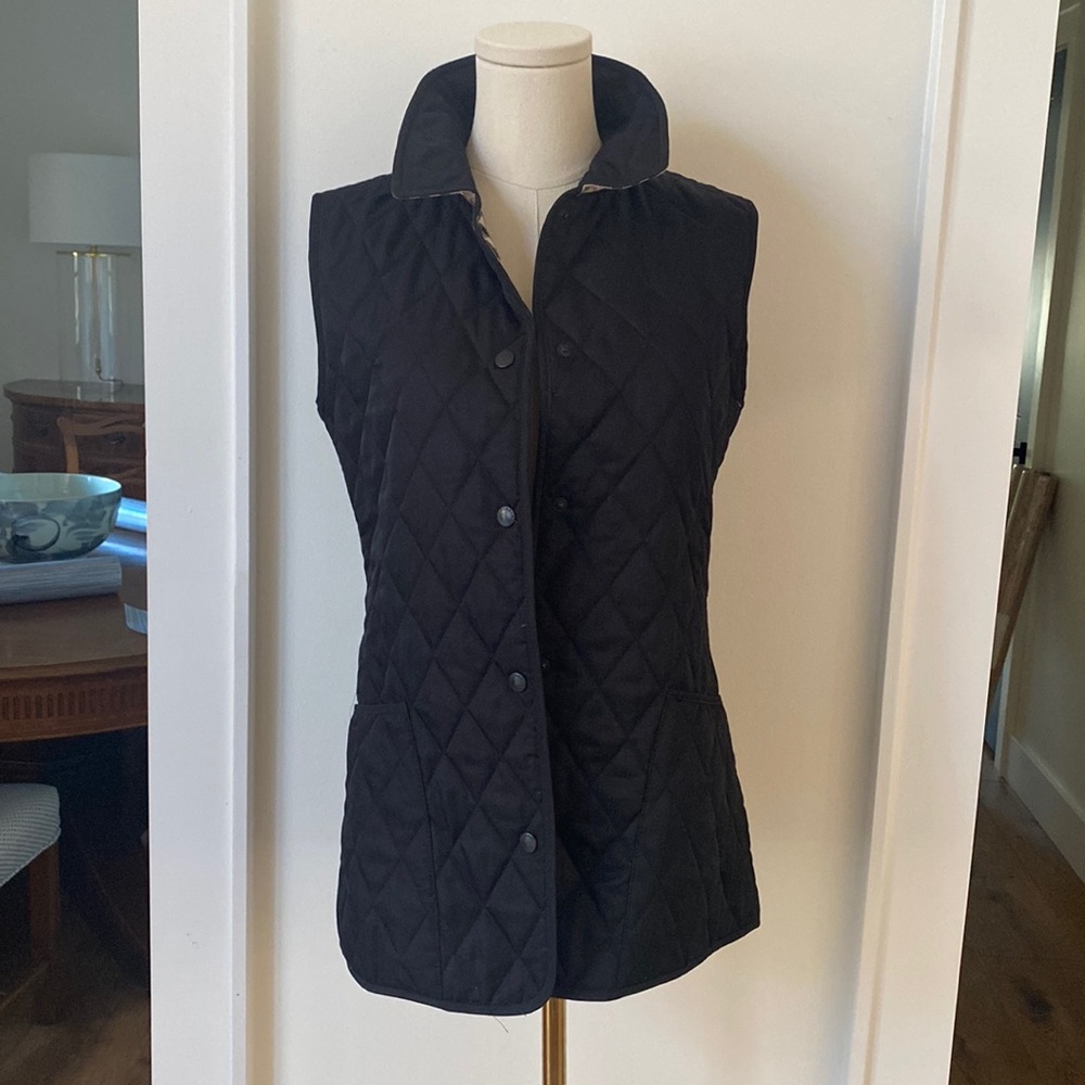Burberry quilted vest.